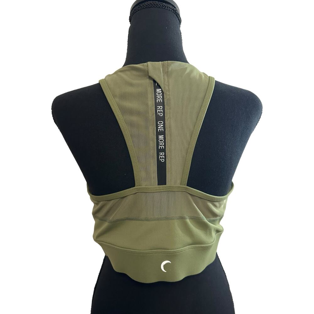 ZYIA Sports Bra Racerback High Intensity Army Green Size XXL